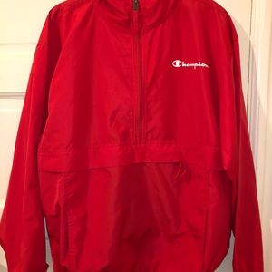 red champion windbreaker